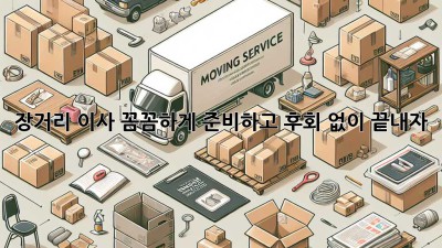 장거리 이사, 꼼꼼하게 준비하고 후회 없이 끝내자!